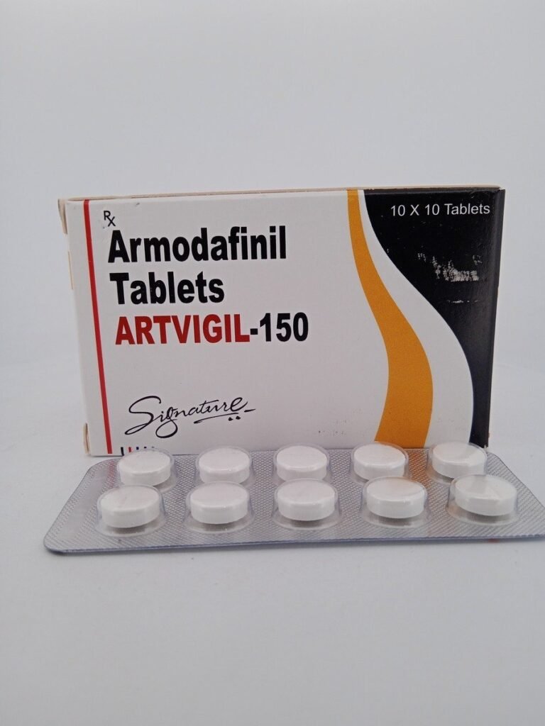 Armodafinil Artvigil 150mg alertness and focus booster tablet box