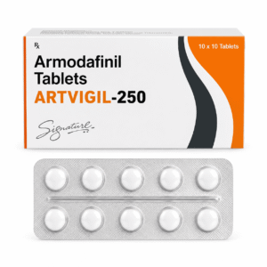 Artvigil 250mg Armodafinil high strength wakefulness tablet packaging