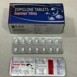 Zopiclone 10mg High Strength sleep aid tablet packaging