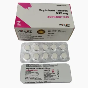 Zopiclone 3.75mg low dose sleep aid tablet box